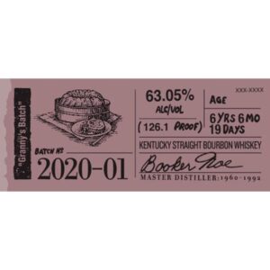 Booker’s "Granny’s Batch" Batch 2020-01