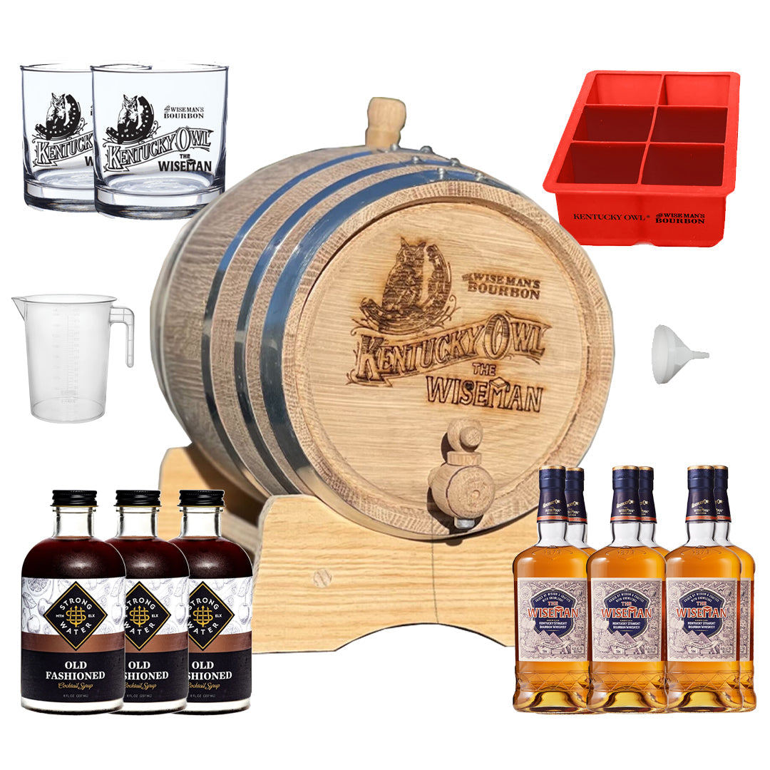 Kentucky Owl Wiseman Old Fashioned Barrel Aging Kit W/ 6pk Kentucky Owl Wiseman - Image 2